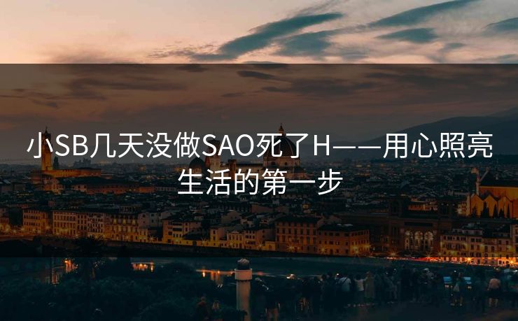 小SB几天没做SAO死了H——用心照亮生活的第一步 小SB几天没做SAO死了H——用心照亮生活的第一步
